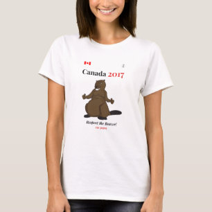 Canada 150 in 2017 Beaver Respect T-Shirt