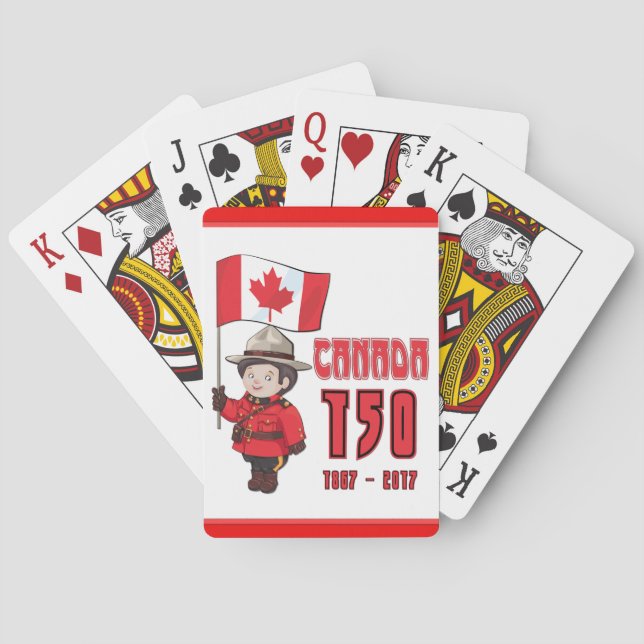 Canada 150 Years Anniversary Playing Cards (Back)