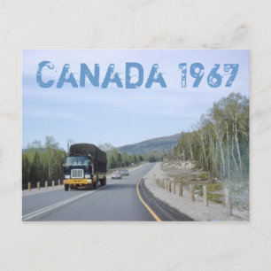 Canada 1962 Road Trip Postcard