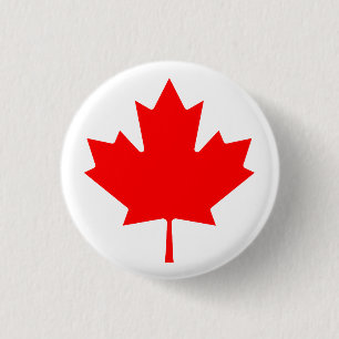 Canada 1 Inch Round Button