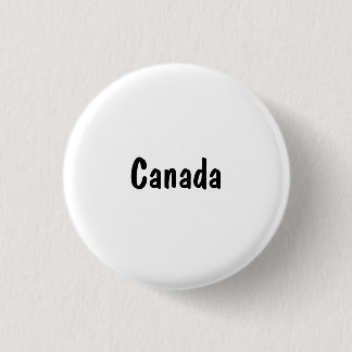 Canada 1 Inch Round Button