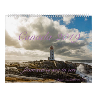 Canada 2019 - from sea to sea to sea - Calendar