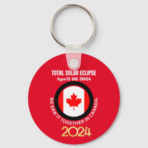 Canada 2024 TOTAL SOLAR ECLIPSE 04.08.2024  Keychain