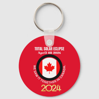 Canada 2024 TOTAL SOLAR ECLIPSE 04.08.2024  Keychain