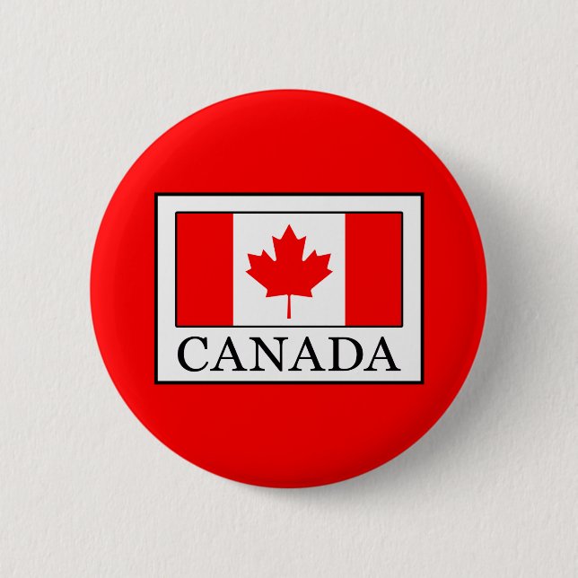 Canada 2 Inch Round Button (Front)
