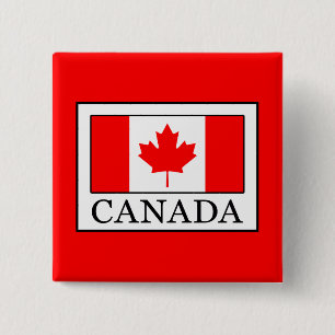 Canada 2 Inch Square Button