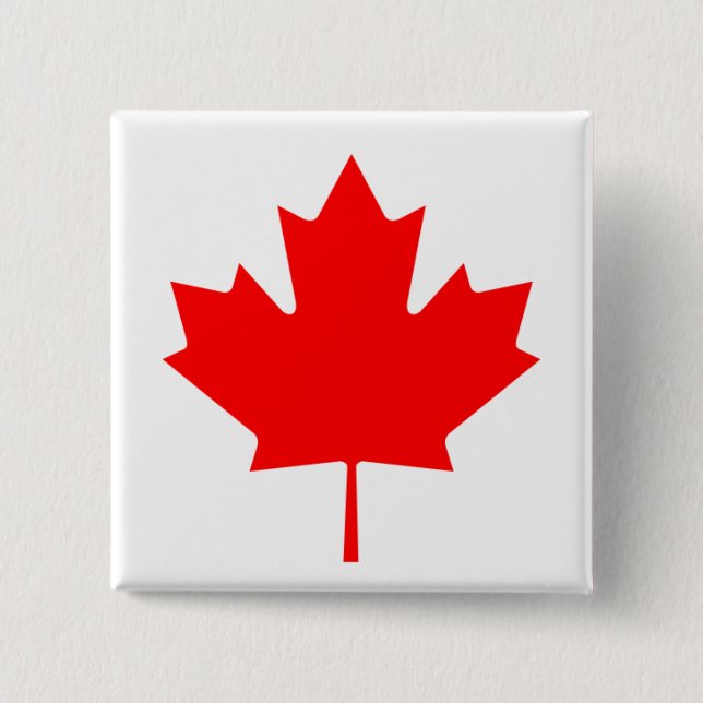 canada 2 inch square button (Front)