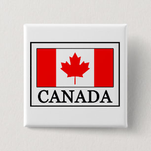 Canada 2 Inch Square Button