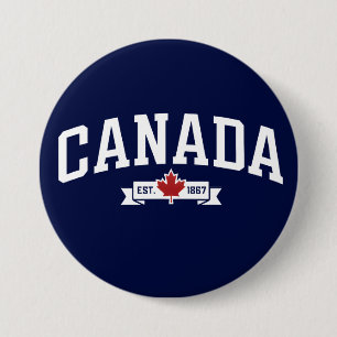 Canada 3 Inch Round Button