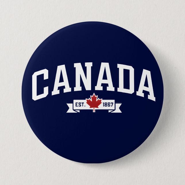 Canada 3 Inch Round Button (Front)