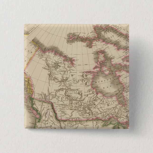 Canada 5 2 inch square button (Front)