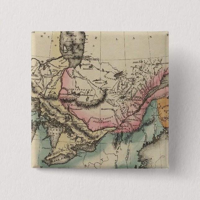 Canada 8 2 inch square button (Front)