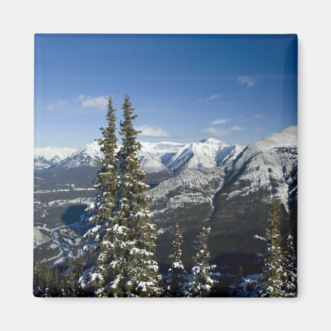 Canada, Alberta, Banff. Views of the Bow Valley Magnet (Front)