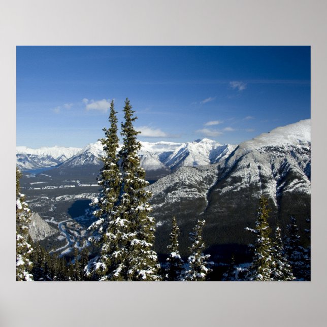 Canada, Alberta, Banff. Views of the Bow Valley Poster (Front)