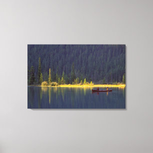 Canada, Alberta, Baniff National Park. Two boys Canvas Print