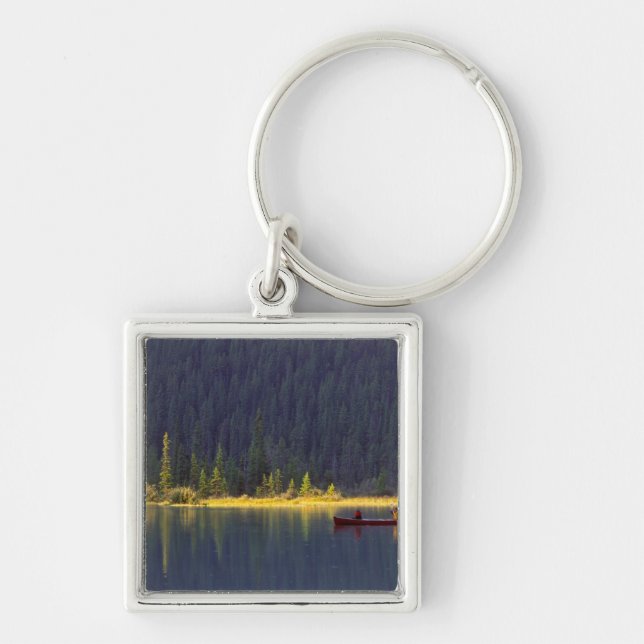 Canada, Alberta, Baniff National Park. Two boys Keychain (Front)