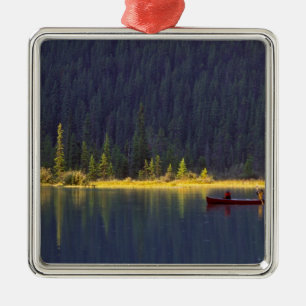 Canada, Alberta, Baniff National Park. Two boys Metal Ornament