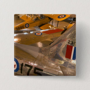 Canada, Alberta, Calgary: Aero Space Museum of 2 Inch Square Button