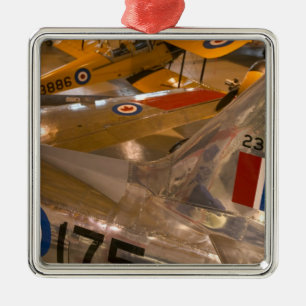 Canada, Alberta, Calgary: Aero Space Museum of Metal Ornament