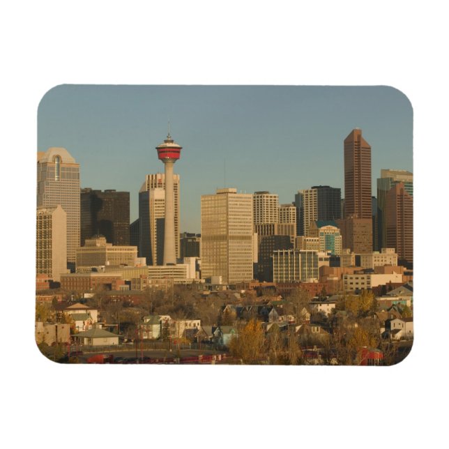 Canada, Alberta, Calgary: City Skyline from 2 Magnet (Horizontal)