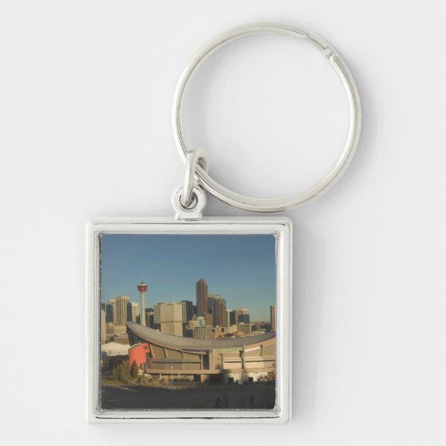 Canada, Alberta, Calgary: City Skyline from 3 Keychain (Front)