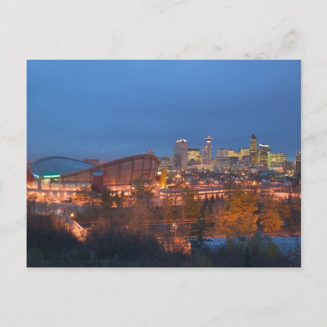 Canada, Alberta, Calgary: City Skyline from 4 Postcard (Front)
