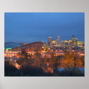 Canada, Alberta, Calgary: City Skyline from 4 Poster
