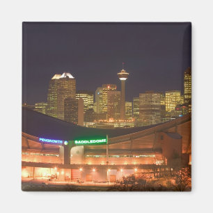 Canada, Alberta, Calgary: City Skyline from Magnet