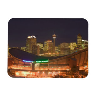 Canada, Alberta, Calgary: City Skyline from Magnet