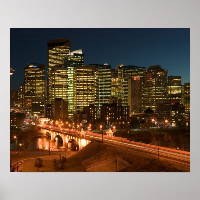 Canada, Alberta, Calgary: Downtown Calgary, Poster (Front)
