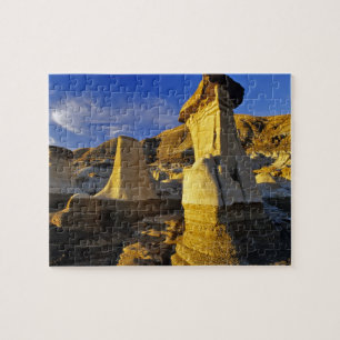 Canada, Alberta, Drumheller. Hoodoos. Jigsaw Puzzle