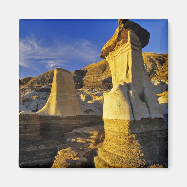 Canada, Alberta, Drumheller. Hoodoos. Magnet (Front)