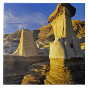 Canada, Alberta, Drumheller. Hoodoos. Tile