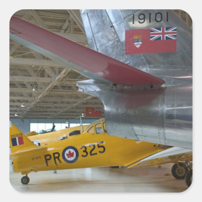 Canada, Alberta, Edmonton: Alberta Aviation 2 Square Sticker (Front)