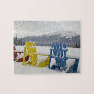 Canada, Alberta, Jasper, Jasper NP. Fairmont Jigsaw Puzzle
