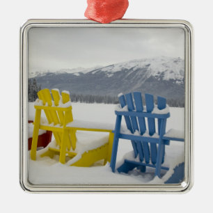 Canada, Alberta, Jasper, Jasper NP. Fairmont Metal Ornament