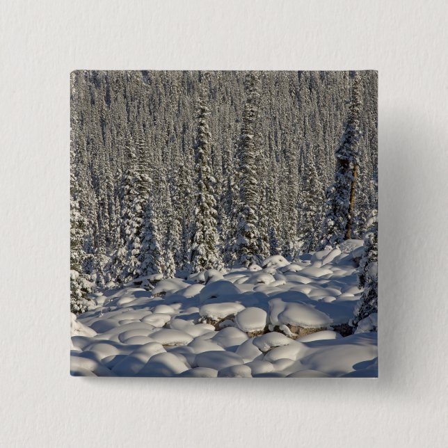 Canada, Alberta, Jasper National Park. 2 Inch Square Button (Front)