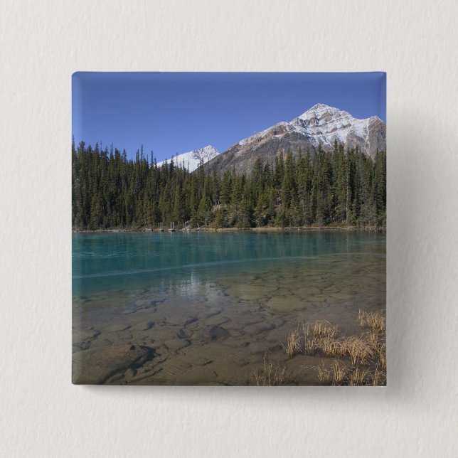 Canada, Alberta, Jasper National Park: JASPER, 2 Inch Square Button (Front)