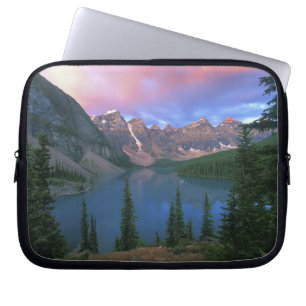 Canada, Alberta, Lake Moraine at Dawn, Banff Laptop Sleeve
