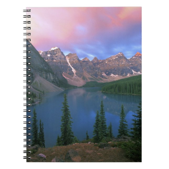 Canada, Alberta, Lake Moraine at Dawn, Banff Notebook (Front)