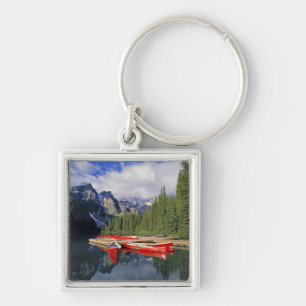 Canada, Alberta, Moraine Lake. The glassy Keychain