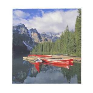 Canada, Alberta, Moraine Lake. The glassy Notepad
