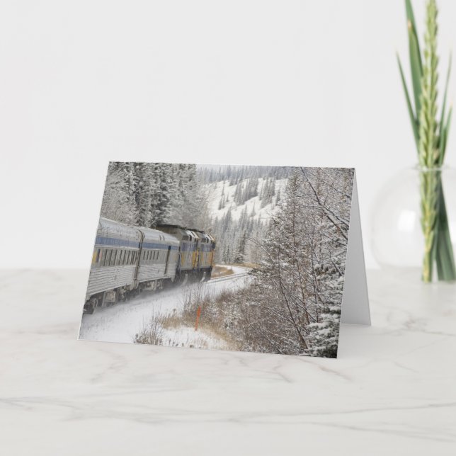 Canada, Alberta. VIA Rail Snow Train between Card (Front)