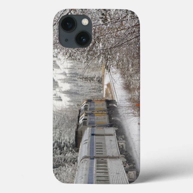 Canada, Alberta. VIA Rail Snow Train between Case-Mate iPhone Case (Back)