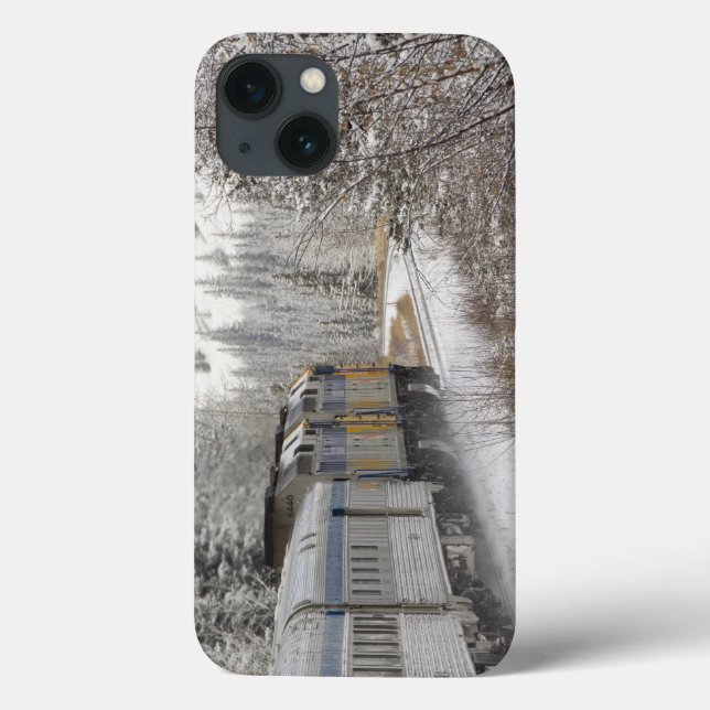 Canada, Alberta. VIA Rail Snow Train between Case-Mate iPhone Case (Back)