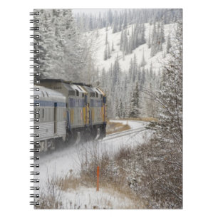 Canada, Alberta. VIA Rail Snow Train between Notebook
