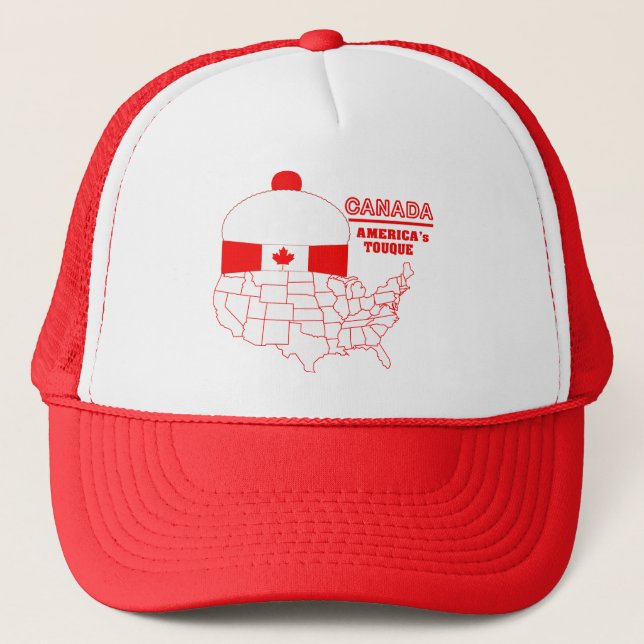 Canada -America's Cool Tuque Trucker Hat (Front)