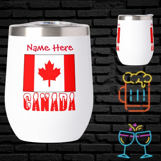 Canada and Canadian Flag Red Personalization  (Creator Uploaded)