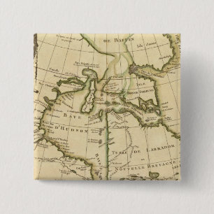 Canada and Greenland 2 Inch Square Button