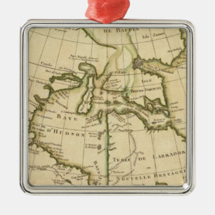 Canada and Greenland Metal Ornament